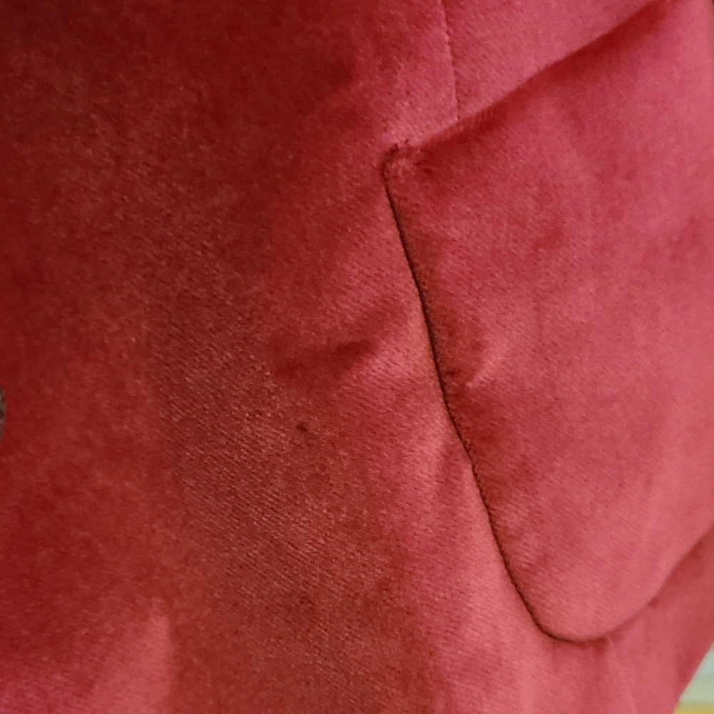 Talbot Petites Burgundy Velvet Looking Jacket - Picture 11 of 12